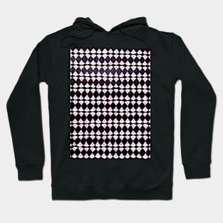 Pink and black pattern drawing art Hoodie